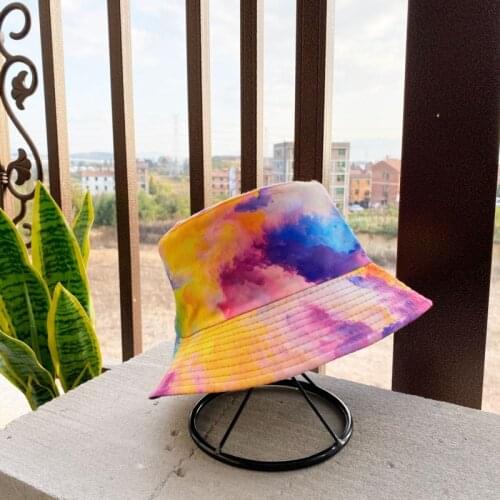 Zomer Tie Dye Bucket Hat For Men Women Reversible Fashion Hip Hop Hat Fisherman Bob Street Outdoor Travel Boys Girl Hat Panama