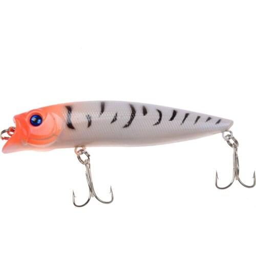 Popper Fishing Lures 2pcs Good Quality Fishing Wobbler Hard Baits 6 Color Select Fishing Tackle 6# Hooks