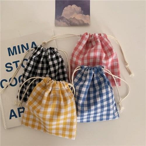 Simple large square cotton hemp rope bundle pocket bag, home dust bag, cosmetic gift packaging bag wholesale 1PCS