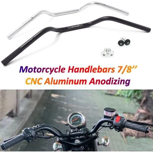 Motorcycle 22mm 7/8'' Handlebar for Renthal Aluminum Alloy Steering Wheel for EXC Pit Bike Cafe Racer FZ6 FZ1 R3 TDM 900 NC750X