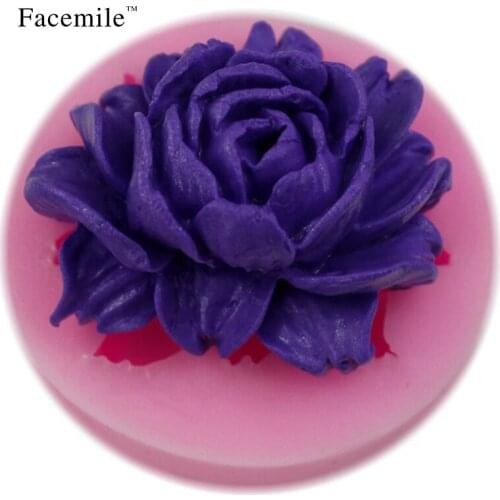 Rose Shape Silicone Fondant Cake Mold DIY Decorating Tools Silicone Soap Mould 50-91 Gift