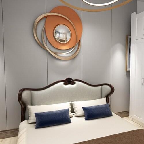 Nordic light luxury sofa background pendant fashion irregular iron living room wall decoration simple modern bedside adornment