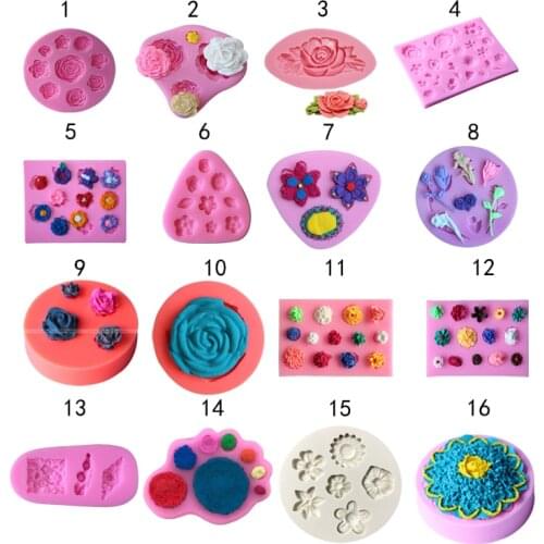 Sugarcraft 1 piece Flower silicone mold fondant mold cake decorating tools chocolate gumpaste mold