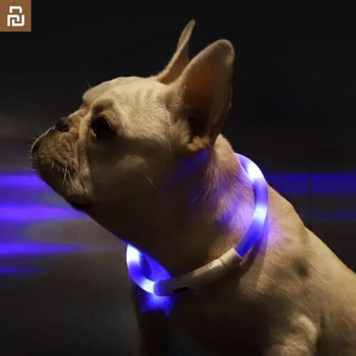 Youpin Pet Light Collar Waterproof xl81-5001 Anti-lost Tag LED Warning Lighting USB Charging Collar for Dog