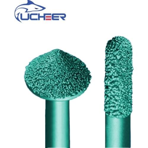 UCHEER 1pcs 3D Brazing stone engraving bits marble carving tools CNC router bits stone milling cutter for granite