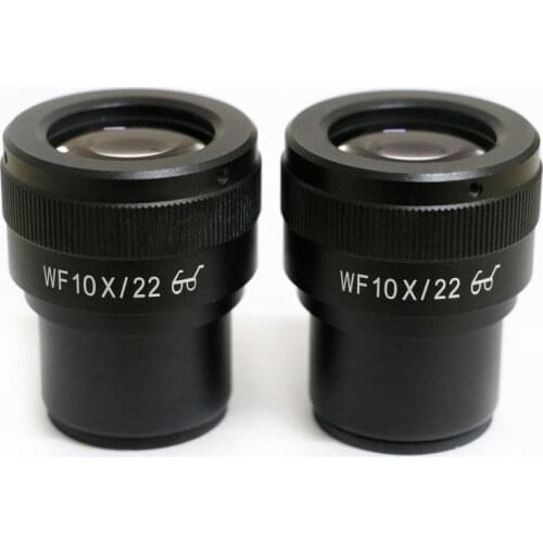 WF10X/22MM High Point Wide Field Binocular Trinocular Biological Stereo Microscope Lenes Accessories Microscope Eyepiece