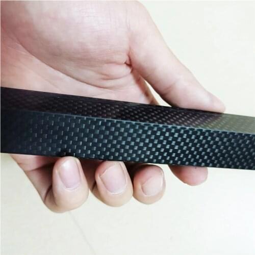 1PCS Length 800mm 30x30x28mm 3K Full Carbon Fiber Square Tube High Strength Surface Plain Glossy