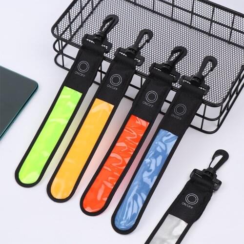 1Pc Backpack LED Reflective Light Backpack Hanging Flash Glowing Night Running Accessories Safety Alert Outdoor Sports Hot