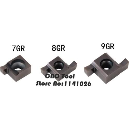10PCS 7GR 8GR 9GR Inside Groove Carbide Turning Inserts.7GR 8GR 9GR 100/150/200/250/300 Suit for Grooving Turning Tools SNGR