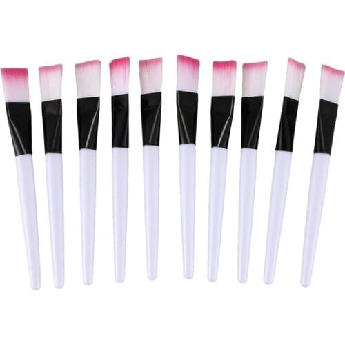 10 pcs Pink brush White Bar Facial Mask Brush Skin Care Makeup Tools