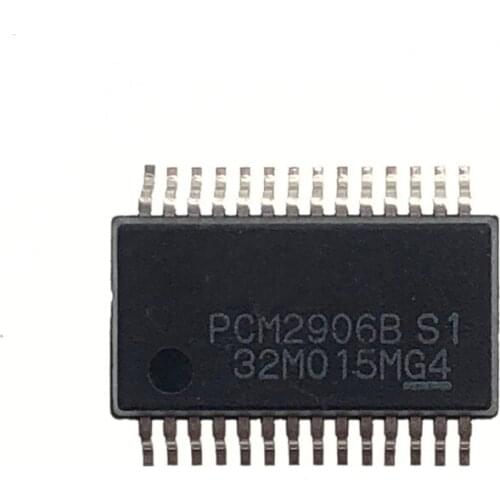 2PCS PCM2906BDBR SSOP-28 PCM2906BDB SSOP28 PCM2906B PCM2906 2906 D / A converter New and original