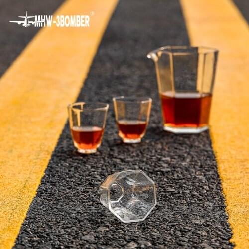 480ML MHW-3BOMBER Glass Espresso Coffee Sharing Pot Tea Server Pour Out Decanter Brewing Cup Handmade Coffee Maker Drip Kettle