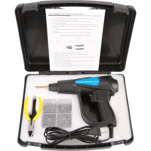 70W Hot Stapler Plastic Welding Machine Car Bumper Repair Kit 4 types Welding Repairing Machine Welder Gun Repair Tools Kit