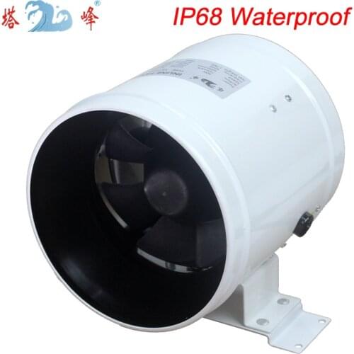 8 inch mixed flow fan dehumidification greenhouse inline duct fan blower totaly waterproof large air flow fan