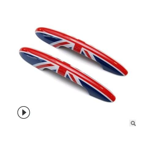 Auto Car Min Cooper F55 F56 Door Handle Decoration Modification Sticker Shell Red Union Jack Car Accessories