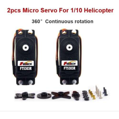 Free Shipping Fitec Rc Servo 3kg Continuous Turn Digital Servo FT5303R For RC Model 1/10 Rc Car Helicopter Parts Drift Car