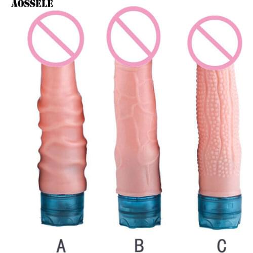 Big Realistic Dildo Vibrator G-Spot Massager Penis Vibrator Erotic Clitoris Stimulator Adult Sex Toys For Women/Men Anal Dildo