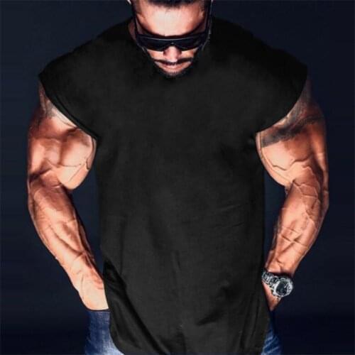 Brand Plain Cotton Bodybuilding Clothing Mens Fitness Tank Tops Male Summer Sleeveless Tanktop Muscle Shirts Vests Undershirts