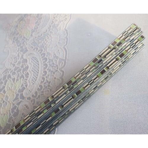 20STRIPS LUTHIER FIGURED BINDING C-77,Measures 5mm x1.0mm thick and 640mm long