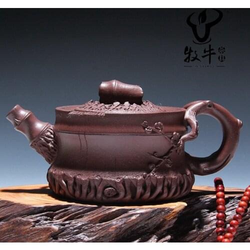 Yixing purple clay teapot bamboo root 290 ml ore teapot teapots mixed batch of special offer
