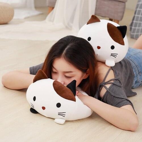 Kawaii Plush Cat Plush Toy Soft Cat Toy Cartoon Cat Stuffed Animals Sweet Pillow Gift Anime Plush Cute Home Decor Anime Plushie