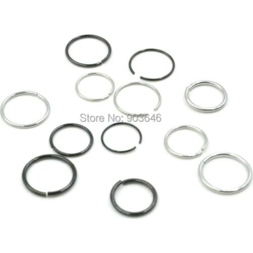 200pcs/lot Free Shipping Stainless Steel Open Hoop Nose Tragus Cartilage Hoop Ring Earring Body Piercing Gauges 22g 20g 18g