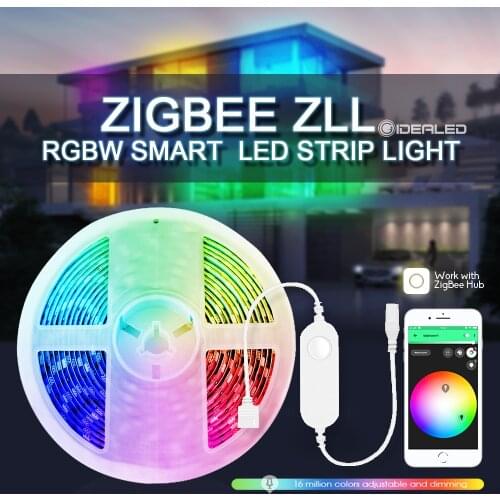 Smart Zigbee MINI Controller RGBW LED Strip Light Set Controller SmartThings APP Voice Control Work with Alexa Echo SmartThings