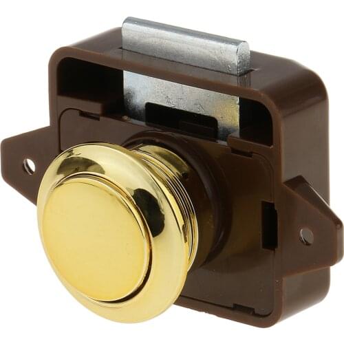 Mini Push Latch Knob Lock Replace for RV Boat Drawer Caravan Cabinet Door