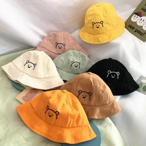 Cartoon Baby Hat Soft Spring Summer Kids Girl Boy Bucket Cap Outdoor Children Toddler Fisherman Beach Sun Hat