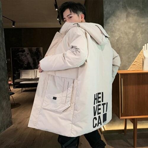 Men Winter Jacket Down Padded Warm Parka Coat Casual Hooded Fleece Long Male Jacket Windbreaker Mens Down Jacket 4XL