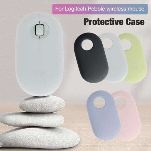 Soft Ultra-thin Skin Cover For Logitech Pebble Wireless Mouse Case Silicon Cover Waterproof Shockproof Mouse Cover Colorful