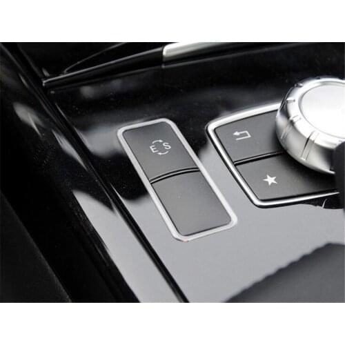Auto Car Central Console ES Button Cover Frame Trim Sticker For Mercedes Benz E Class W212 E200 E250 E260 E300 E320 2014 2015