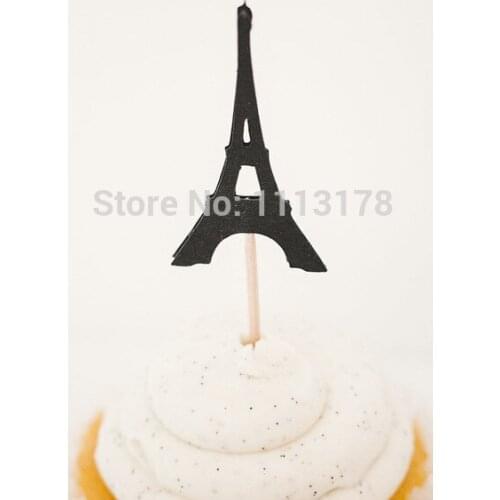 Paris Eiffel Tower Parisian Cupcake Baby Shower / Bridal Shower Party Picks - Cupcake Toppers - Toothpicks - Food Picks