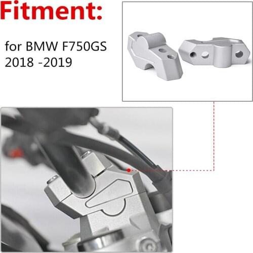 Motorcycle Handlebar Risers Clamp Height up Adapter for 18 19 BMW F 750GS F 750 GS Handle Bar Raised Extend 2018 2019