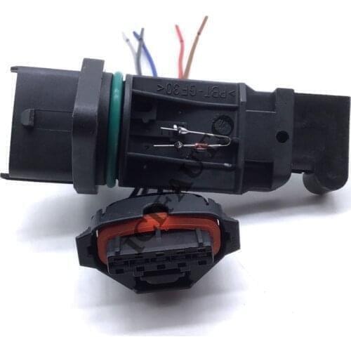 Mass Air Flow Meter MAF Sensor Plug Pigtail Connector For Kia Carens MK Hyundai Santa Fe 1.6 1.8 2.4L 0280218106 28100-2Y100
