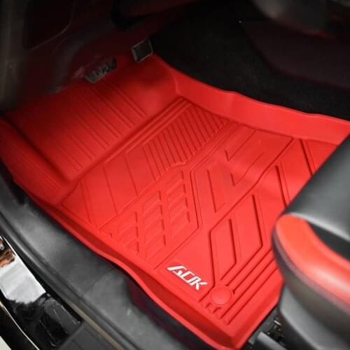 TPE Rubber auto car floor mat Foot anti-slip pad For Ford Mustang 15-20 Car Antifouling pad Interior accessories