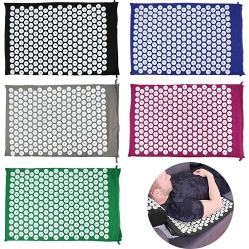 1pc Massage Pad Acupressure Mat Head Neck Back Foot Massage Cushion Yoga Spike Mat Anti-stress Acupuncture Needle Massage