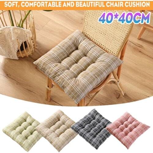 1Pcs Chair Cushion Garden Fabric Plain Cushion Sofa Pillow Dining Chairs Armchairs Office Chair Soft Cushion Seat Pad Home Decor