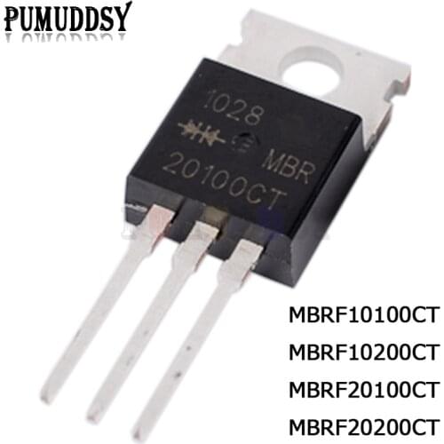 10PCS MBRF10100 MBRF10200 MBRF20100 MBRF20200 LM317T IRF3205 Transistor TO-220F TO220F MBRF10100CT MBRF10200CT MBRF20100CT TO220