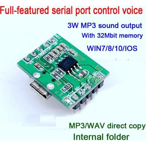 10P voice module Full-Featured serial port control USB MP3 music Sound quality