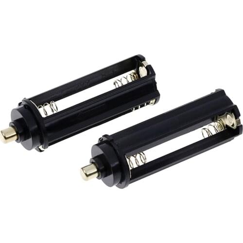 2pcs Plastical Battery Holder Box Case 3 AAA To 18650 Battery Converter