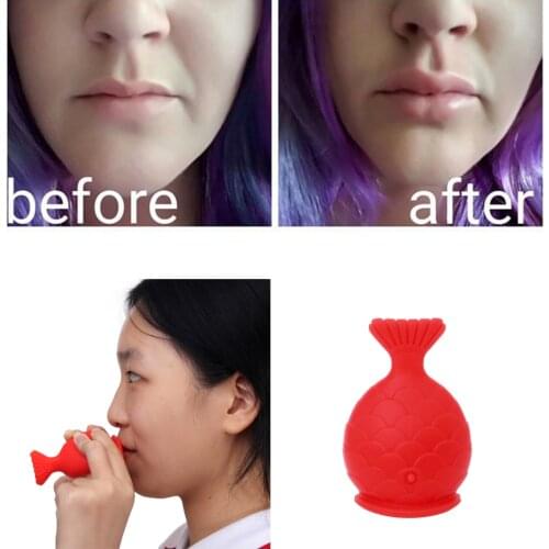 2021 Soft Silicone Sexy Natural Tool Mouth Shape Women Plumper Fish Shape Thicken Labium Lip Enhancer Natural Pout Mouth Tool