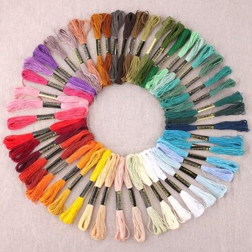 50 Colors Polyester Sewing Thread For Embroidery DIY Handmade Craft Sewing Cross Stitching Materials Supplies