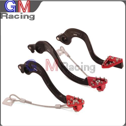 CNC Forged Flexable Rear Foot Brake Pedal Lever For HONDA CRF250X 04-07 CRF450X 05-17 CRF 250X 450X Dirt Bike Motorcycle