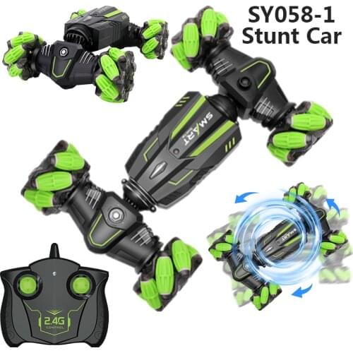 Gesture Induction Twisting Car Deformation Remote Control Car Four-wheel Drive Highspeed Car With Light Spray Boy Childrens Toy