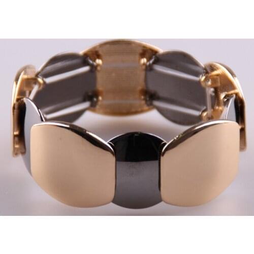 Free Shipping Women Vintage Jewelry smooth lump elastic strand Bracelet for Women alloy Bracelet Bangle