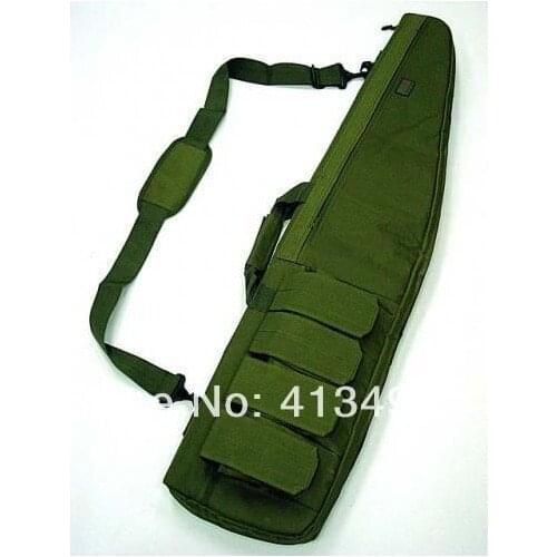 48" Tactical Rifle Sniper Case Gun Bag Mag Pouch OD free ship