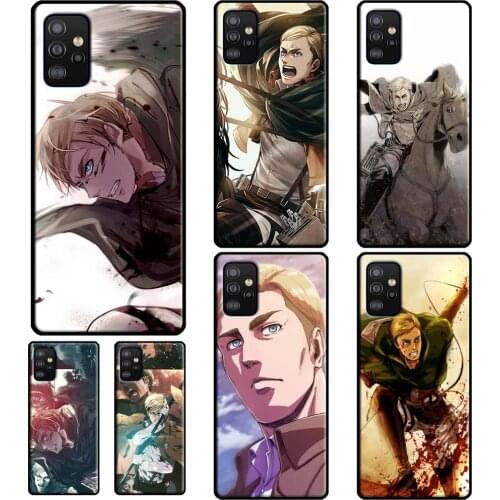 Smith Erwin Attack on Titan Case For Samsung A72 A52 A42 A32 A12 A20e A21S A02S A10 A40 A50 A70 A51 A71 A31 A41 Cover