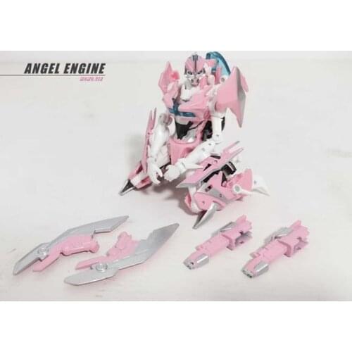 Deformation Female Autobot Pink Arcy Motor Robot PVC Model Toy