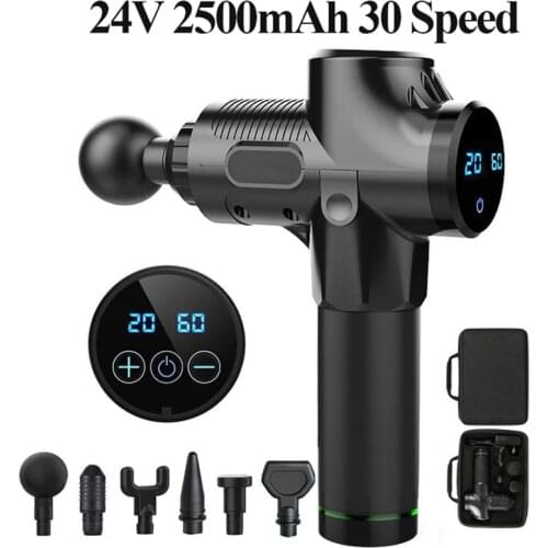 Electric Muscle Massage Gun Deep Tissue Massager Therapy Body Fascia Relaxation Exercise Fitness Slimming Shaping Pain Relief